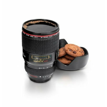 Stainless 380ml Creative Emulation Camera Lens Cup Coffee Mug Novelty Gift