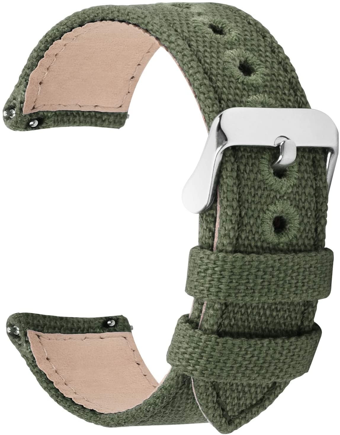 9 Colors for Quick Release Watch Band, Military Canvas Watch Strap 14mm