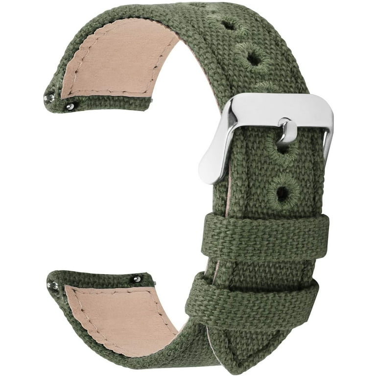 9 Colors for Quick Release Watch Band Military Canvas Watch Strap 14mm 16mm 18mm 20mm 22mm 24mm Watch Bands for Men Women Walmart