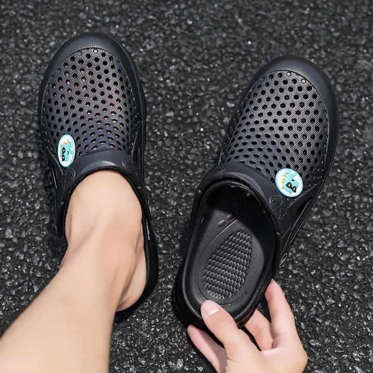 Waterproof Perforated Slip-On Clogs Beach water Shoes Lightweight Comfort Black‎ Amazon.com | FLIOZY Women main image 3