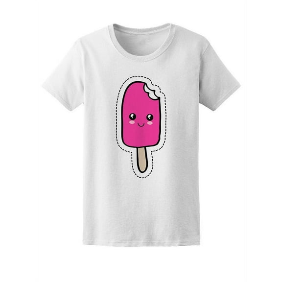 Cute Ice Pop Sketch T-Shirt Women -Image by Shutterstock, Female XX-Large