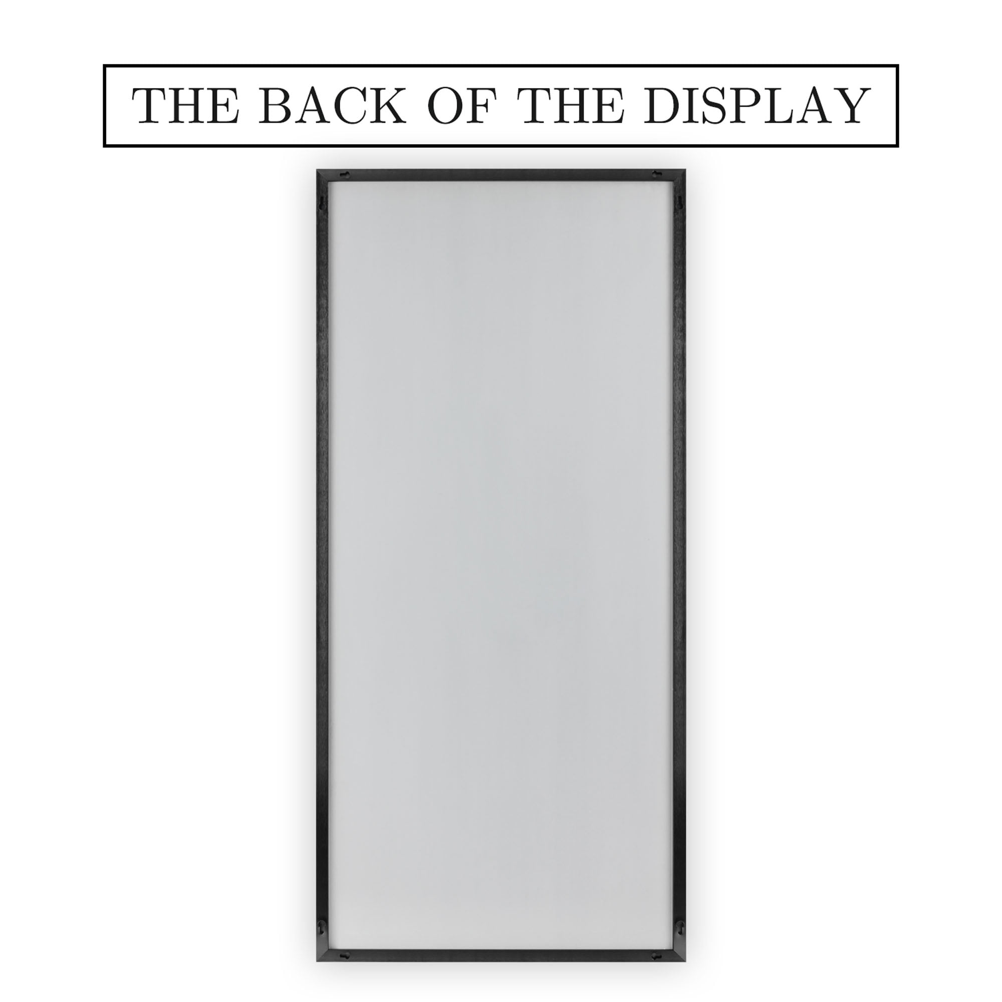 70 in x 30 in Black Modern Full Length Mirror
