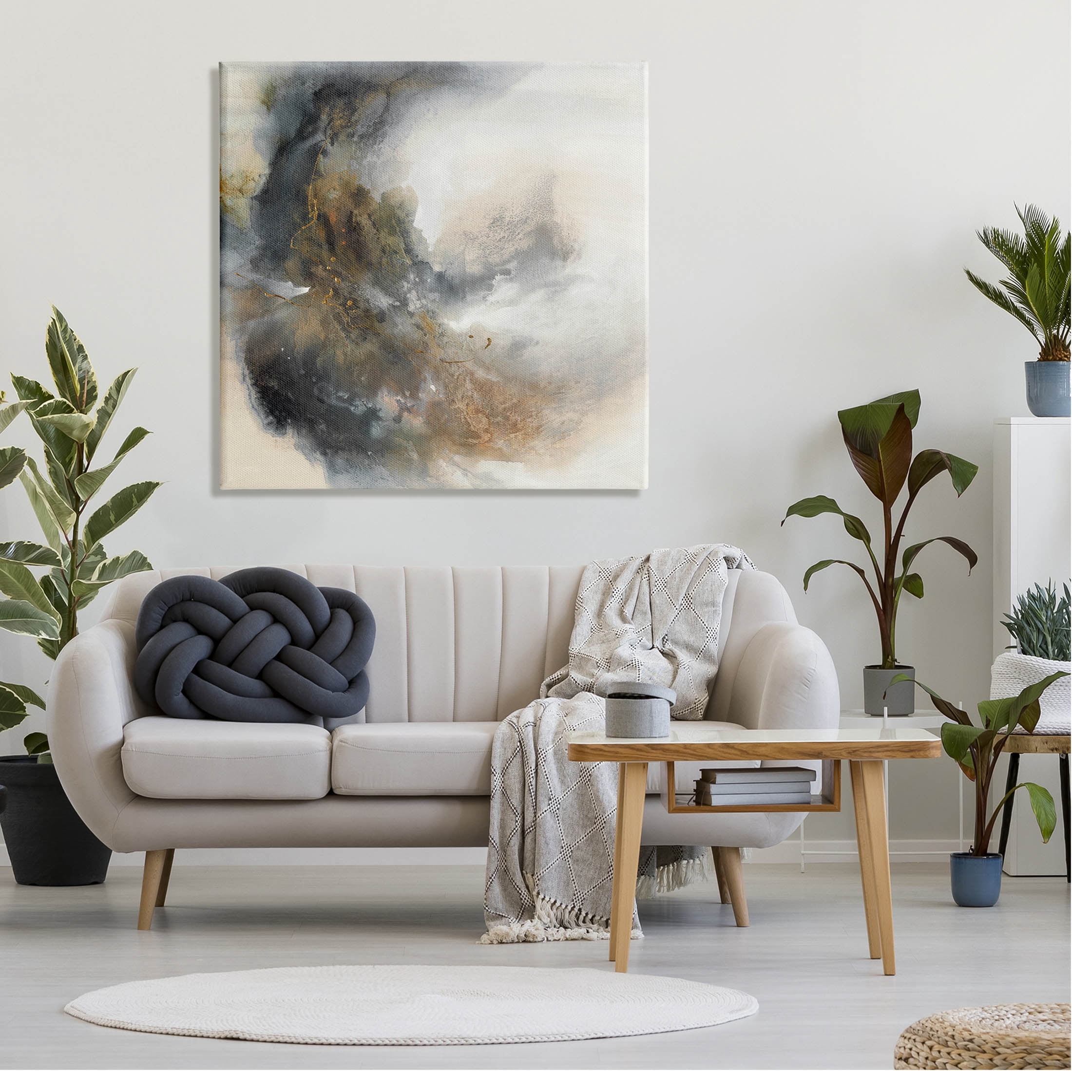 Stupell Industries Glam Splatter Abstract Form Painting Gallery Wrapped Canvas Print Wall Art, Design by K. Nari