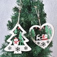 thumbnail image 2 of Cateissary Colgante de Diseño hueco Estrella Árbol de Navidad Adornos colgantes Placa Puerta Letrero Colgador Decoración Hogar Boda Regalos de Kits de decoración para fiestas Corazón Cateissary HA069600-01, 2 of 6