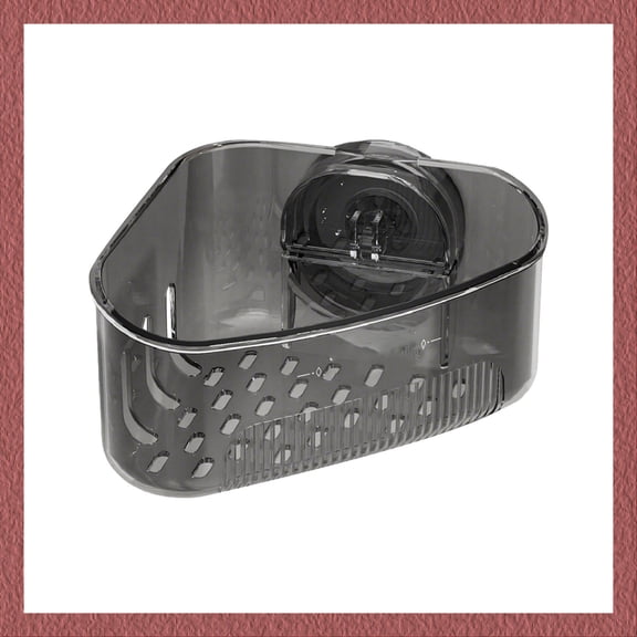 Mjers Sink Organizer Suction Cup Sink Corner Rack Corner Suction Cup Sponge Soap Holder Rack Sink Corner Sponge Holder, Suction Cup Sink Storage Rack, Kitchen Caddy Organizer