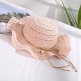 thumbnail image 6 of Yoyauz Baby Toddler Kids Girls Straw Sun Hat with Bowknot Floppy Beach Summer Protection Hats, 6 of 6