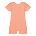 thumbnail image 4 of TiaoBug Kids Girls Short Sleeves Ballet Dance Gymnastics Leotard Solid Color Jumpsuit 4-14, 4 of 6