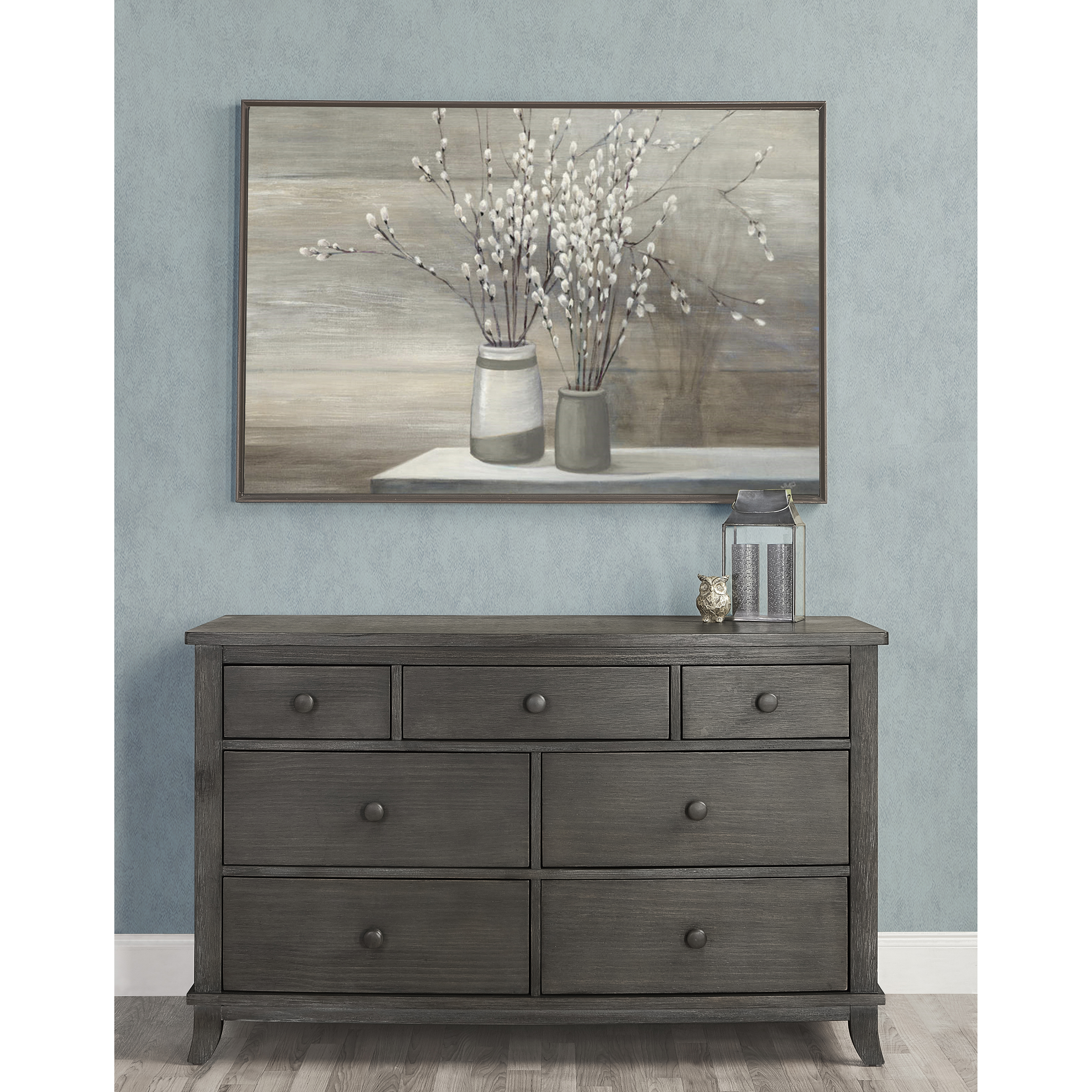 Brushed store gray dresser