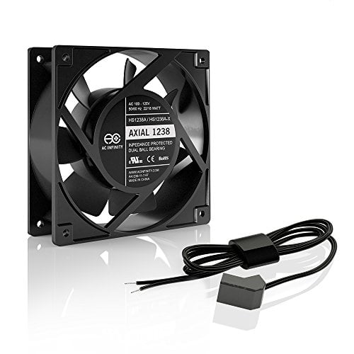 Ac Infinity Axial 1238w Muffin Fan 120v Ac 120mm X 38mm High Speed For Diy Cooling Ventilation Exhaust Projects Walmart Com Walmart Com