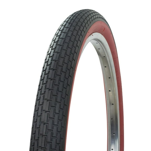 ENIX Cruiser Small Brick Tire 24in x 2.125in G-5009 Black/Red