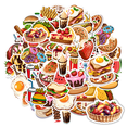 thumbnail image 6 of 35pcs Cartoon Food Stickers Snack Pack Food Stickers Kids Stickers for Suitcase Laptop Guitar, 6 of 9