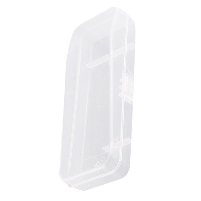 Ounissouiy Caja de almacenamiento de afeitadora universal para hombres Caja de asa Caja de plástico transparente completa Caja de afeitado de PP Almacenamiento y organización del hogar