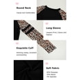 thumbnail image 3 of Langwyqu Girls Casual Long Sleeve Leopard Print T Shirts Children Spring Fall Tops for Size 4-15 Years, 3 of 5