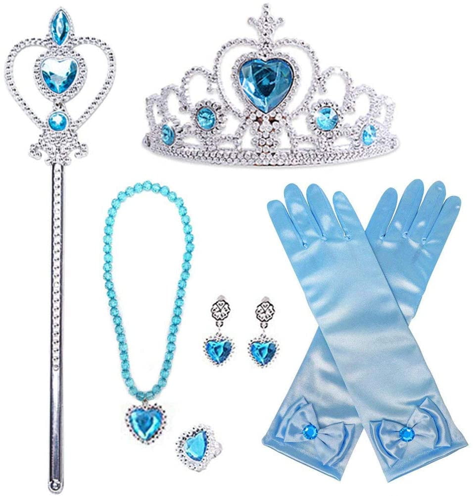 Frozen Elsa Anna Tiara Princess Crown Wand Gloves Christmas Cosplay Set Frozen Elsa Anna Tiara Princess Crown Wand Gloves Christmas Cosplay Set