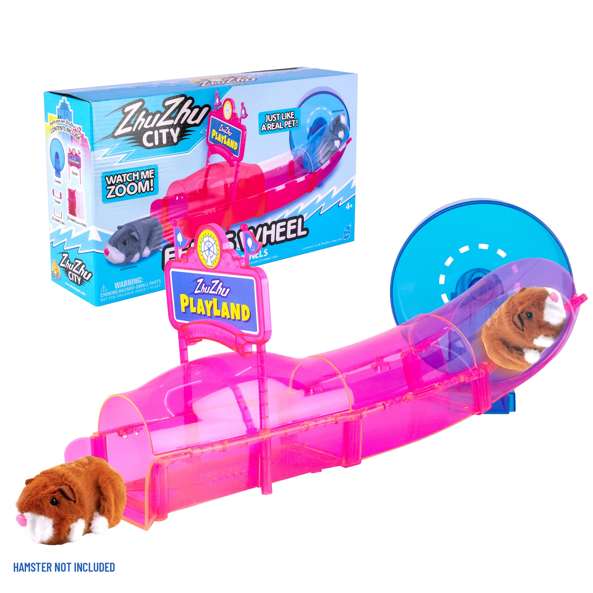 ZhuZhu Pets City Ferris Wheel, Interactive Ferris Wheel Playset – Pets Without The Mess, Children Ages 4+