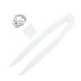 thumbnail image 3 of Unique Bargains 1 Pc Fake Grills Hip Hop Flower Teeth Grillz Silver Tone, 3 of 6