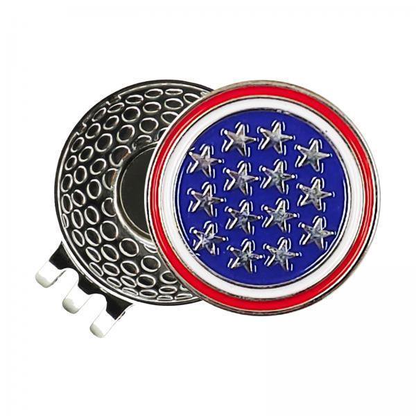 2xGolf Ball Marker Regalos Clips Magnéticos Para Gorra De Golf Clip Para Sombrero Para Guantes De Golf Gorras B Argent