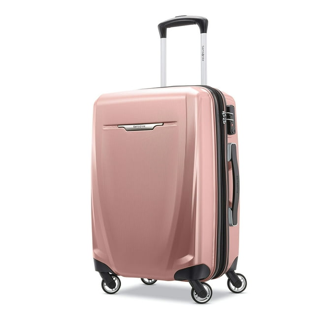 Equipaje de mano duro Samsonite Winfield 3 DLX de 20 pulgadas, color rosa