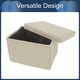thumbnail image 4 of Bote de basura para automóvil Unique Bargains 1 Pc Bolsa de basura Bote de basura para el asiento del medio Cuero sintético beige 1 Pcs (L), 4 of 6