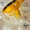 thumbnail image 4 of Cascadas de luces LED Blanco Cálido 9mts 500 luces navideñas Dosyu DY-ICE500L-CSC, 4 of 9