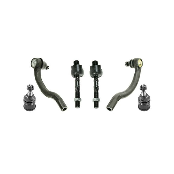 2 Lower Ball Joints   2 Inner Tie Rod Ends   2 Outer Tie Rod Ends Front Suspension Kit 6 Pieces Fits select: 2003-2007 HONDA ACCORD, 2004-2008 ACURA TSX