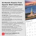 thumbnail image 6 of New York City 2025 12 X 24 Inch Monthly Square Wall Calendar Foil Stamped Cover Plastic-Free (Wall), 6 of 9