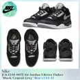 thumbnail image 1 of N I-K-E A i r-Jor-dan 3 Retro Tinker Black / Cement Grey CK4348-007 Men’s US4-14 NEW, 1 of 6