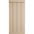 thumbnail image 2 of Ekena Millwork 22"W x 74"H Rustic Four Board Joined Board-n-Batten Rough Sawn Faux Wood Shutters w/End Batten (Per Pair), Primed Tan, 2 of 10
