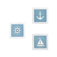 thumbnail image 1 of Decoración de pared de playa con temática oceánica, arte de pared 3D con estrellas de mar, conchas marinas, dólares de arena, decoración vintage de playa para el hogar y el baño., 1 of 7