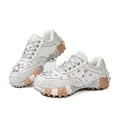 thumbnail image 2 of Dakaela Women's Rhinestone Walking Shoes Non Slip Sparkly Fashion Chunky Sneakers Lace up Workout Gym Casual Running Shoes Size 6-10 Silver, 2 of 8