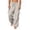 *Beige, variant on Men's Drawstring Parachute Cargo Pants with Pockets , Adjustable Streetwear Wide Leg Joggers For Men, White , XS-4XL