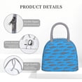 thumbnail image 4 of Easygdp Cute Shark Bolsa de Almuerzo Insulada Grande, Forro de Aluminio, Diseño Espacioso, a Prueba de Fugas, Ideal para Trabajo, Picnics, Viajes y Actividades al Aire Libre, 4 of 6