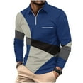 thumbnail image 1 of Birdeem T-Shirts à Manches Longues pour Hommes T-Shirts Décontractés Imprimés à Fermeture Éclair T-Shirt à Manches Longues Col Rabattu T-Shirts à Manches Longues pour Hommes, 1 of 5