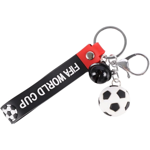 Soccer Keychain - Football Key Chains Sports Ball Car Keyrings,Backpacks Pendant Charm Decor Accessories for Bag Handbag Wallet,Gift for Boys Grils Men Women (Soccer)