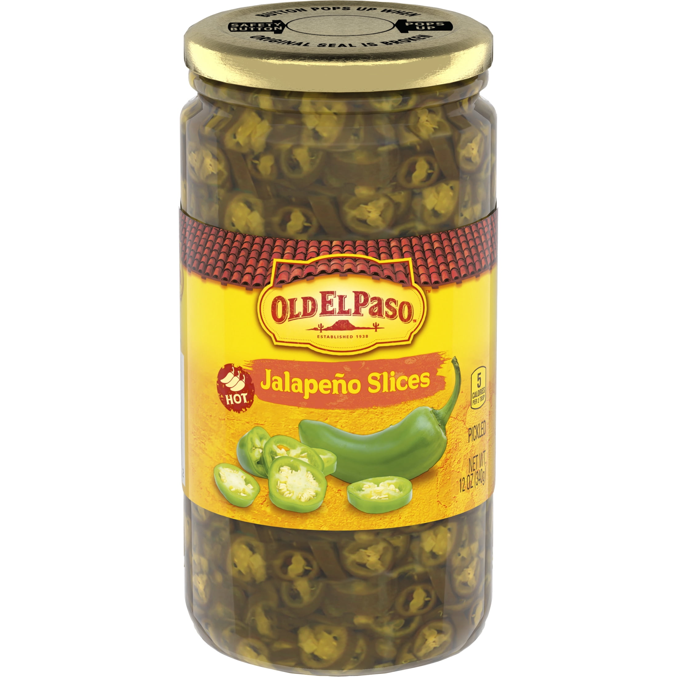 (12 pack) Old El Paso Hot Pickled Jalapeño Slices, 12 oz.