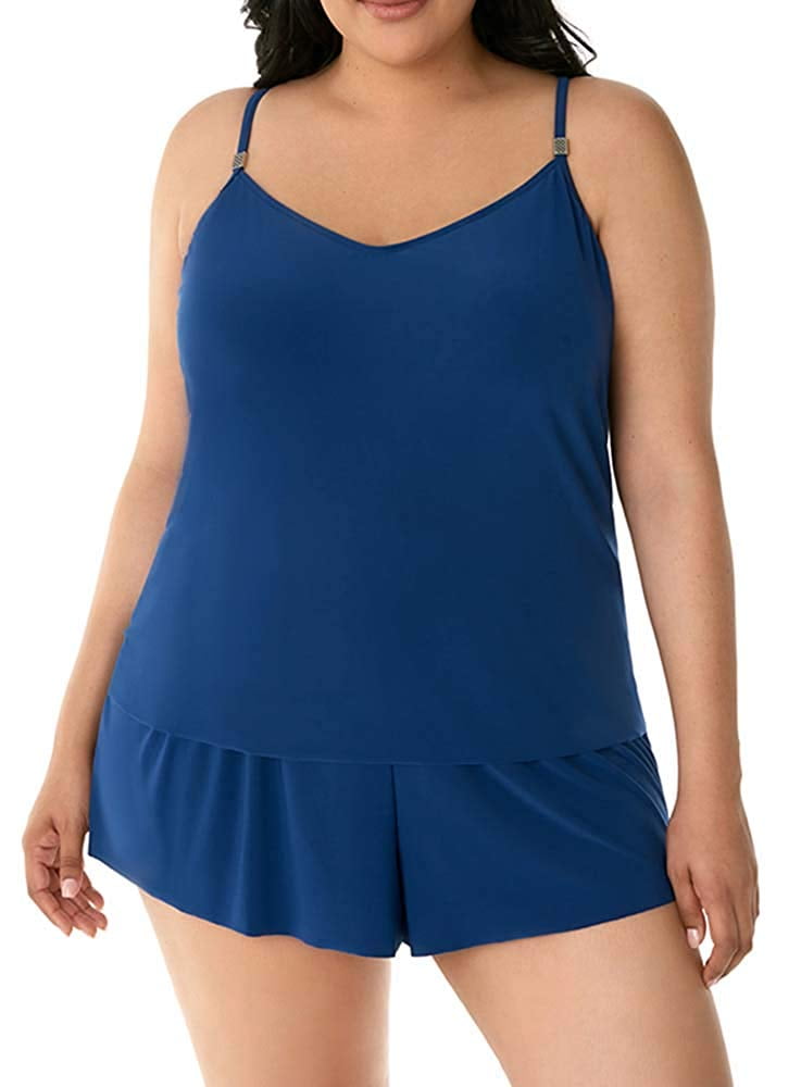 Magicsuit Plus Size Solid Mila OnePiece Romper  Walmart.com