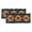 Turquoise, variant on Turquoise Red Valances for Windows, Southwest American Native Abstract Pattern Light Filtering Kitchen Curtains, Rod Pocket Window Valance Curtains for Living Room Bedroom, 54" W x 18" L, 2 Panels