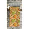 thumbnail image 3 of Ambesonne Rowan Quilted Bedspread Set 2 Pcs, Warm Colors Autumn Season, Twin Size, Multicolor, 3 of 3