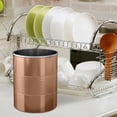 thumbnail image 4 of Stainless steel 2QT Utensil organizer Tools Caddy, Flatware Caddy Organizer for Kitchen Countertop Storage Dining Table Comfortable, utensil organizer for Kitchen Counter copper laquered TG-UH-2HCL, 4 of 4