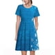 thumbnail image 1 of Balery Blue Christmas Vestidos sueltos de manga corta para mujer, vestidos de verano 2025, vestidos casuales de corte A con vuelo., 1 of 6