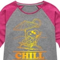 thumbnail image 3 of Peanuts - Chill Snoopy - Toddler And Youth Girls Raglan Graphic T-Shirt, 3 of 5