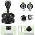 thumbnail image 3 of Arrêt Magnétique de Porte, Lot de 2 - Acier Inoxydable Noir, Support de Porte Robuste pour Montage Mural/au Sol, 3 of 5