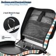 thumbnail image 4 of FORMRS Zipper Binder with Shoulder Strap 2-inch Ring 500 Sheet Capacity File Bag, Simple Nautical Pattern, 4 of 5