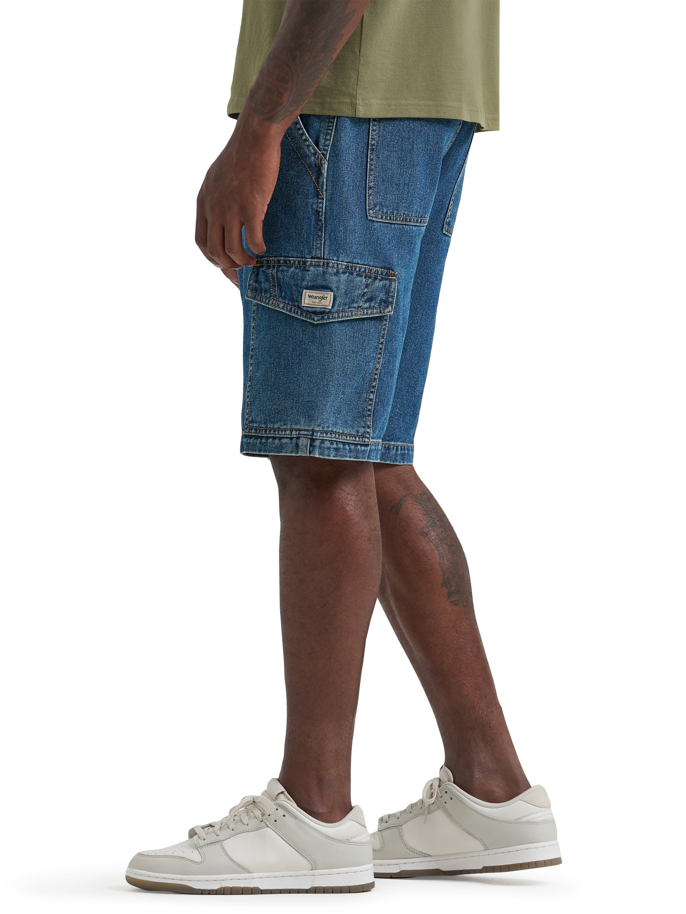 Wrangler® Men's Utility Streetwear Six Pocket Denim Cargo Short