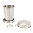 thumbnail image 2 of Tasse de Camping en Acier Inoxydable Tasse Pliante Réutilisable Tasse Portable de Voyage Extérieure Démontable avec Porte-Clés pour Camping Randonnée Voyage, 2 of 7