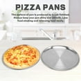 thumbnail image 2 of ckepdyeh 10 Inch Pizza Pan Set of 2, Stainless Steel Pizza Round Baking Trays, Crisper Oven Pan for Baking Serving, Pizza Pan, 2 of 6