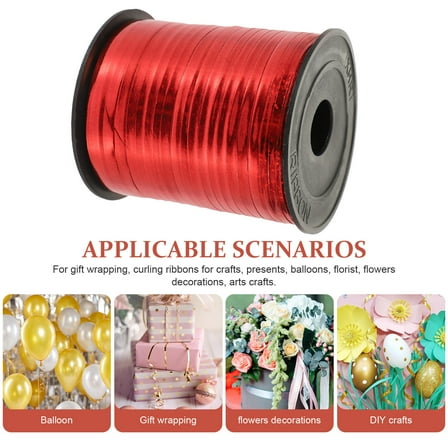 Red PVC Plastic Curling Ribbon for Gift Wrapping and DIY Crafts Perfect for Decorations 1 Roll