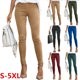thumbnail image 5 of Pantalones lápiz para mujer, moda europea y americana, pantalones ajustados informales, elásticos, 5 of 5