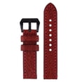 thumbnail image 2 of 20mm Red Vegetable Tanned Cowhide Leather Strap Black Buckle Vegetable Tanned Genuine Calfskin, 2 of 6