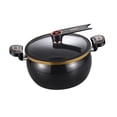 thumbnail image 1 of simhoa Micro Pressure Cooker Cooking Pot 8L Cookware Multifunctional Non Stick Sturdy Easy Clean with Cover Stew Pot Simmer Pot Black, 1 of 8